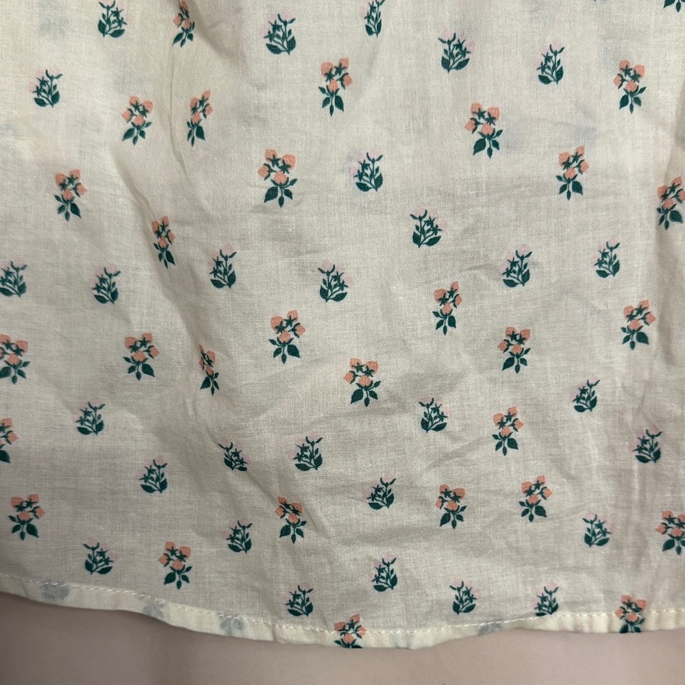 Montce Fruity Floral Crop Top and Headband, Size M, Color Ivory/Green/Pink - Picture 6 of 12